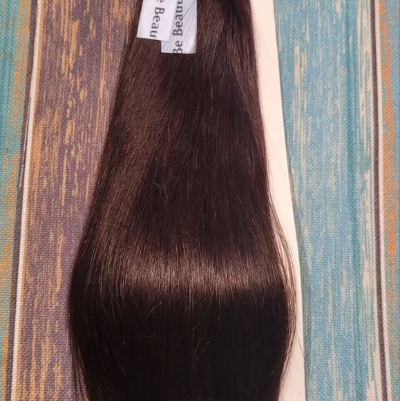 Human hair extensions.